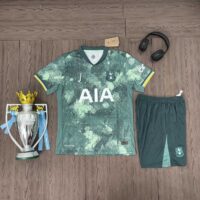 Bộ quần áo bóng đá Tottenham Hotspur AIA 24-25 third màu xanh cỏ mẫu thứ 3 mùa 2024 2025 mặt trước
