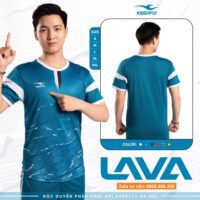 Bộ quần áo đá bóng thiết kế Keepfly Lava chính hãng giá rẻ vải sợi poly nhiều màu đỏ