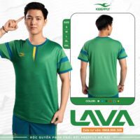 Bộ quần áo đá bóng thiết kế Keepfly Lava chính hãng giá rẻ vải sợi poly nhiều màu đỏ