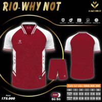 Mẫu áo bóng đá thiết kế Rio Why Not chính hãng vải Dri Fit nhiều màu đen tím
