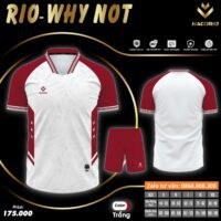 Mẫu áo bóng đá thiết kế Rio Why Not chính hãng vải Dri Fit nhiều màu đen tím