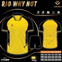 Mẫu áo bóng đá thiết kế Rio Why Not chính hãng vải Dri Fit nhiều màu đen tím