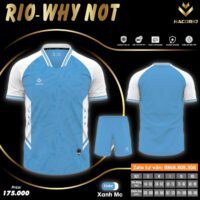 Mẫu áo bóng đá thiết kế Rio Why Not chính hãng vải Dri Fit nhiều màu đen tím