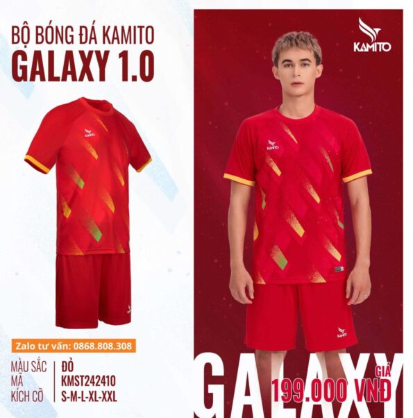 Áo bóng đá Kamito Galaxy 1.0 chính hãng nhiều màu hoạ tiết sao rơi