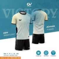 Bộ quần áo bóng đá CV Sport Victory vải Airmax Fabic nhiều màu xanh tím than