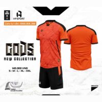 Bộ quần áo bóng đá gods hp sport chính hãng vải thun fabric nhiều màu hồng