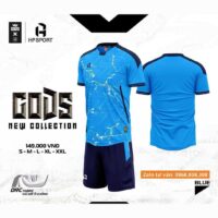 Bộ quần áo bóng đá gods hp sport chính hãng vải thun fabric nhiều màu hồng