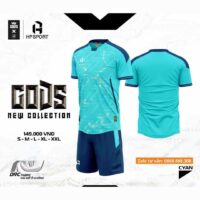 Bộ quần áo bóng đá gods hp sport chính hãng vải thun fabric nhiều màu hồng