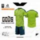 Bộ quần áo bóng đá gods hp sport chính hãng vải thun fabric nhiều màu xanh lá