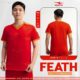 Bộ quần áo đá bóng thiết kế Keepfly Feath chính hãng vải thun nhiều màu đỏ