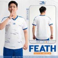 Bộ quần áo đá bóng thiết kế Keepfly Feath chính hãng vải thun nhiều màu vàng