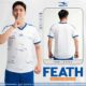 Bộ quần áo đá bóng thiết kế Keepfly Feath chính hãng vải thun nhiều màu trắng