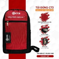 Túi đứng ct3 vững bước vươn xa chính hãng túi 3 ngăn xách tay màu cam