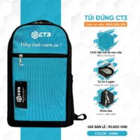 Túi đứng ct3 vững bước vươn xa chính hãng túi 3 ngăn xách tay màu cam