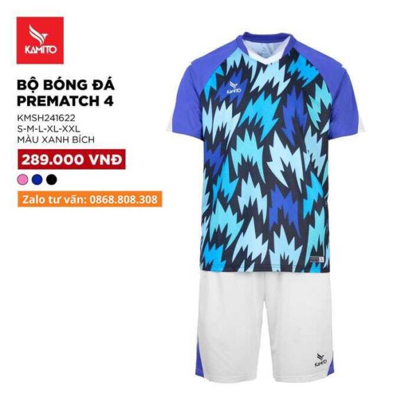 Áo bóng đá Kamito Prematch 4 chính hãng hoạ tiết ngọn lựa nhiều màu