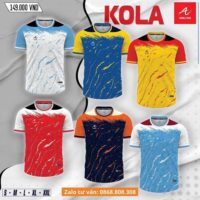 Áo bóng đá Ankling Kola mẫu thiết kế vải thun nhẹ nhiều màu 1