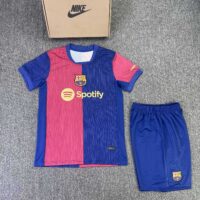 Bộ quần áo bóng đá Barcelona home mùa 2024 2025 Barca 24 25 sân nhà màu xanh đỏ không chữ 1