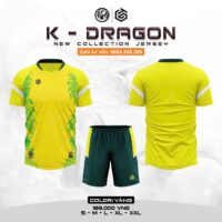 Bộ quần áo bóng đá ct3 k dragon vải thun rmz fabric chính hãng nhiều màu 1