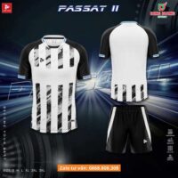 Bộ quần áo bóng đá phủi thiết kế Justplay Passat II màu vàng đỏ