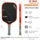Vợt pickleball PIK-HM001 nhập khẩu chính hãng Picklebal Luxury nhều màu đỏ