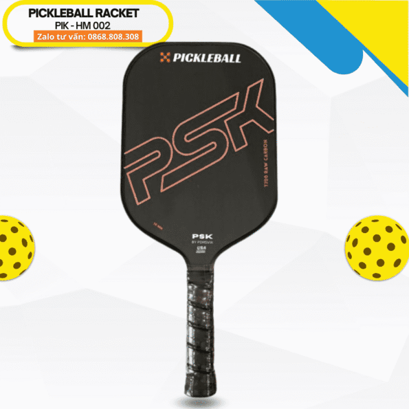 Vợt pickleball PIK-HM002 nhập khẩu chính hãng Picklebal Luxury nhều màu cam