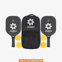 Vợt pickleball Jogarbola model P-602A chính hãng Jogarbola combo 2 vợt kèm 4 bóng và túi đựng 1