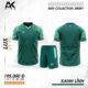 Bộ quần áo bóng đá Aika Lux chính hãng vải thun rmz fabric nhiều màu xanh lá