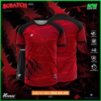 Bộ quần áo bóng đá Scratch thiết kế Amac hoạ tiết móng vuốt nhiều màu av