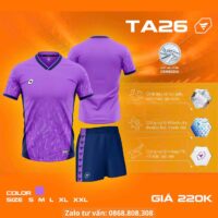 Bộ quần áo bóng đá TA Sport TA26 chính hãng vải mè Cambodia nhiều màu