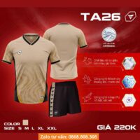 Bộ quần áo bóng đá TA Sport TA26 chính hãng vải mè Cambodia nhiều màu