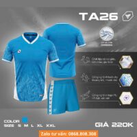 Bộ quần áo bóng đá TA Sport TA26 chính hãng vải mè Cambodia nhiều màu