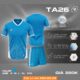 Bộ quần áo bóng đá TA Sport TA26 chính hãng vải mè Cambodia nhiều màu xanh blue
