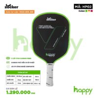 Vợt Pickleball Zocker Happy HP02 Super Quality gradient
