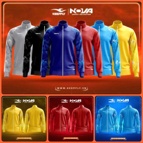 Áo khoác nỉ nova suvec Keepfly nhiều màu