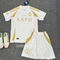 Bộ quần áo bóng đá Al Nassr 24 25 xanh sân khách away năm 2024 2025 mặt trước
