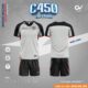 Bộ quần áo bóng đá C450 CRO Fabic CV Sport nhiều màu xám