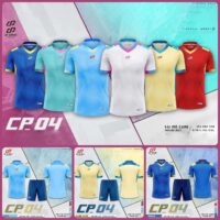 Bộ quần áo bóng đá CP04 vải mè carp chính hãng CP Sport nhiều màu