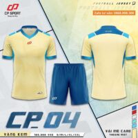 Bộ quần áo bóng đá CP04 vải mè carp chính hãng CP Sport nhiều màu