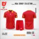 Bộ quần áo bóng đá Dodu D2 DZ DS vải thun rmz fabric nhiều màu đỏ