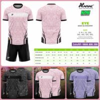 Bộ quần áo bóng đá Eye Amac hoạ tiết hoa hoè nhiều màu