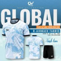 Bộ quần áo bóng đá Global C02 CV Sport vải R-Arimaxx Fabric nhiều màu