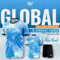 Bộ quần áo bóng đá Global C02 CV Sport vải R-Arimaxx Fabric nhiều màu