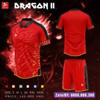 Bộ quần áo bóng đá Just Play Dragon ii 2 chính hãng nhiều màu