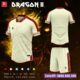 Bộ quần áo bóng đá Just Play Dragon ii 2 chính hãng màu vàng be nhạt