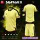 Bộ quần áo bóng đá Just Play Dragon ii 2 chính hãng màu vàng tươi