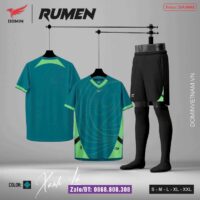 Bộ quần áo bóng đá Rumen Domin vải caro thái nhiều màu
