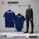 Bộ quần áo bóng đá Rumen Domin vải caro thái nhiều màu xanh than