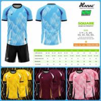 Bộ quần áo bóng đá Square Amac hoạ tiết line hộp khối màu