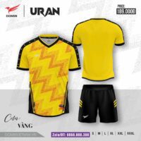 Bộ quần áo bóng đá Uran Domin vải caro thái nhiều màu trắng