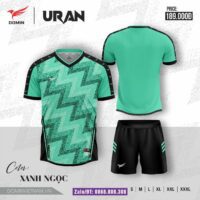 Bộ quần áo bóng đá Uran Domin vải caro thái nhiều màu trắng